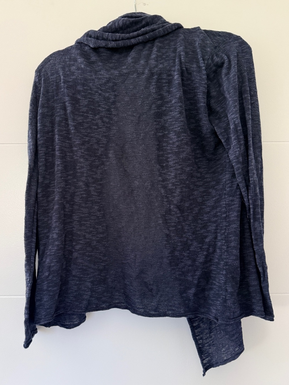 StitchDrop Navy Open Front Drape Cardigan Sweater Lightweight – Size S - Picture 3 of 6